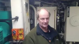 The vessel F.V. COOK CANYON.Craig Jones show Coasters the engine room.