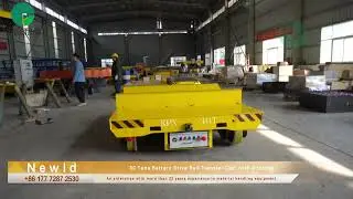 30 Tons Battery Drive Rail Transfer Cart with V-block#customized #manufacturing #transporter #tech