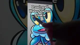 Drawing Pokemong - Froakie #art #pokemon #pokemonart #artist #froakie #pokemondrawing