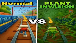 😱 Normal vs Plant Invasion in Subway Surfers! | Handcam Full Gameplay 🔥
