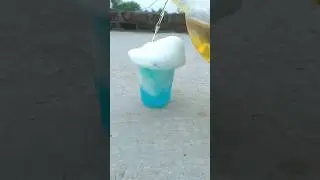 shampoo + baking soda reaction  vinegar experiment #shorts #viral #experiment