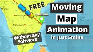 Moving Map Animation | How To Create Moving Map Animation | Free Map Animation for Videos 