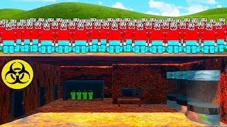 SURVIVE IN A BUNKER VS 1,000,000 ZOMBIES IN BRICK RIGS! LEGO ZOMBIE APOCALYPSE AND SURVIVAL IN BR...