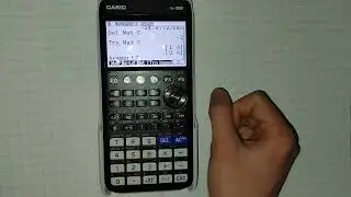 How to work with matrices on the CASIO fx-CG50 calculator