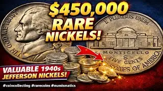This Jefferson Nickel Is Worth $450,000 😱 | Rare Monticello 5 Cents Coin You Must See!