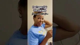 From 2 scoops of hair to bra strap length! #naturalhair #naturalhairgrowth #haircare #hairgrowth