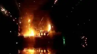 Pirate ship big burn, secret garden party 2008