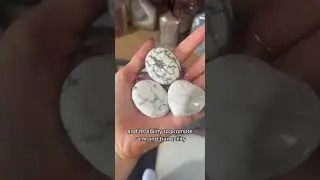 White howlite crystal for anxiety