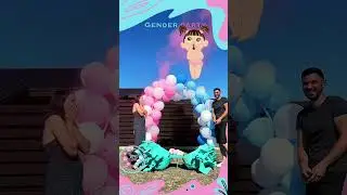 Gender Reveal Baby in cabbage ❤️💙 #babyshower #announcement