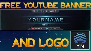 Free YouTube Banner & LOGO (Download link) PSD file