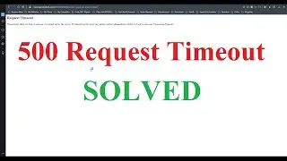 500 Request Timeout Quick Solution from Website cPanel