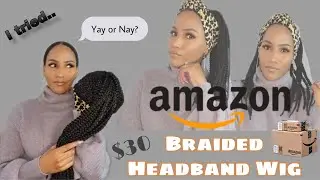 Amazon Braided Headband Wig Try-on & Review