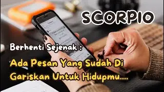 SCORPIO 🌈✨ BERHENTI SEJENAK ❗ ADA PESAN YANG SUDAH DIGARISKAN UNTUK HIDUPMU... #tarot #zodiac