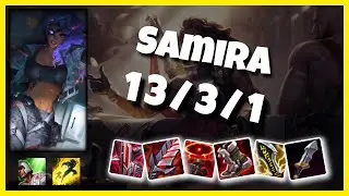 Samira vs Lucian BR Challenger BOT (13/3/1) Gameplay Replay - Patch 10.23