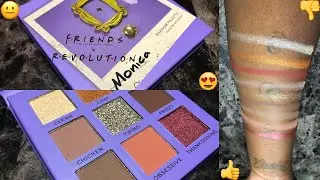 Friends x Revolution &lsquo;Monica&rsquo; Eyeshadow Palette  - LIVE SWATCHES | WOC