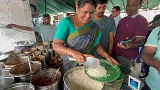 Anuradha Aunty Sery Non Veg Unlimited Meals | Hyderabad Street Food | Indian Street Food