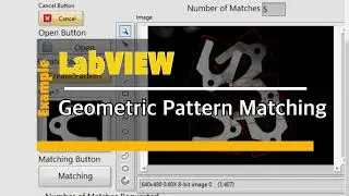 LabVIEW: Geometric pattern matching (Gray image)