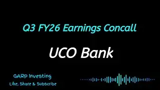 UCO Bank Q3 FY26 Earnings Concall | Uco Bank Conference Call 