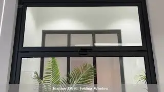 【Instime】Aluminium Customize Kitchen Bi fold Window Vertical Top Folding Glass Fold Up Windows