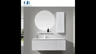 Exquisite Home Wall-Mounted Bathroom Vanity Solid Wood Floating Vanity | Galaxy Home