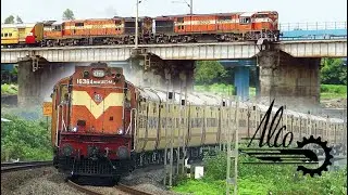 Classic American Locomotive + ICF Coach Trains on Mumbai - Ahmadabad Section! Indian Railways