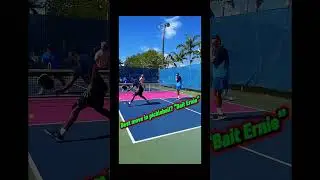 Best move in Pickleball? &ldquo;The Bait Ernie&rdquo; #pickleball #pickleballhighlights #pickleballpro