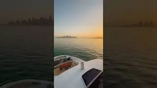 Sail-ebrate the gorgeous golden sunset views 🛥🌅 #VisitQatar