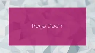 Kaye Dean - appearance