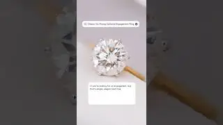 Elegant And Timeless Engagement ring For you✨💍 #fiona #engagementrings #solitairerings #lgd #rings