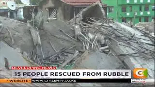 An eight-storey building collapses in Malindi
