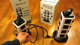 How to extend and retract Power Cord on Tower Outlet Strip