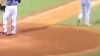 Tim Tebow hit in face with pitch