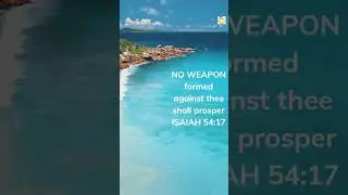 God's Promises ISAIAH 54:17 VIDEO Relaxing Music Ocean Waves #bible