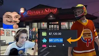 XQC becomes owner of Burger Shot | NoPixel GTA RP New Public Server