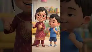Imama & Hussain Wheels on the Bus Dance! 🚌🎶 Nursery Rhymes #Shorts