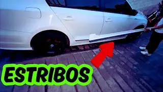 Colocando ESTRIBOS para JETTA MK6 y CUBRE CAÑUELAS CROMADAS 🤩