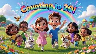 Counting to 20 Song for Kids! 🎉 Fun Animated Adventure with Kate & Peter 🌈