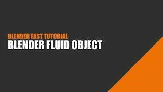 Blender fluid object