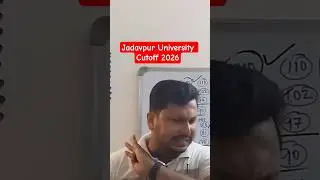 Jadavpur University Cutoff 2026🤯 #shortsvideo #shortsfeed #shortsviral #shorts #wbjee2026 #short