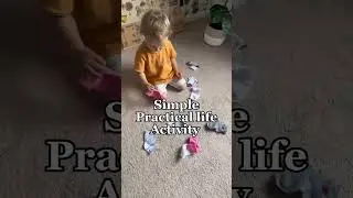 Simple practical life toddler activity that require no prep! #GetCrackin #kidsactivitiesathome