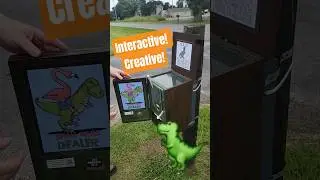 Creative & Interactive Dinosaur Geocache! #geocaching #dinosaur