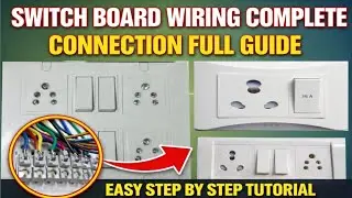 Electric Modular & Simple Switch Board Connection | Full Wiring Guide in Hindi