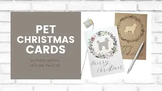 Pet Christmas Cards | Handmade Custom Holiday Card with Cat or Dog