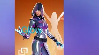 Glow skin  showcase with Mobile fortnite