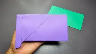 How to make an origami envelope with rectangle paper | easy origami envelope tutorial | BTB Paper