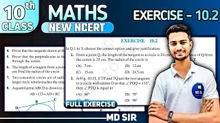 Class 10 Maths Chapter 10 | Circles | Exercise 10.2 Solutions