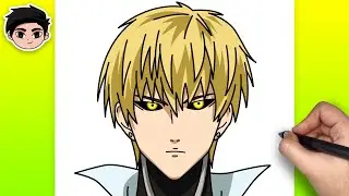 How to Draw GENOS from One Punch Man | Easy Step-by-Step