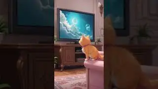 Kitten watching TV #cataiimages #funnycats #cataiimages #breadaicat #fyp #kitten #ai #cat #cute
