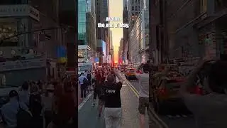 Manhattanhenge: Witness the Breathtaking Solar Event in New York City #Manhattanhenge #nyc