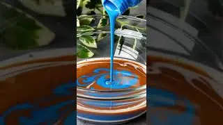 Blue, brown, and white mix #art #color #asmr #diy #beautiful
